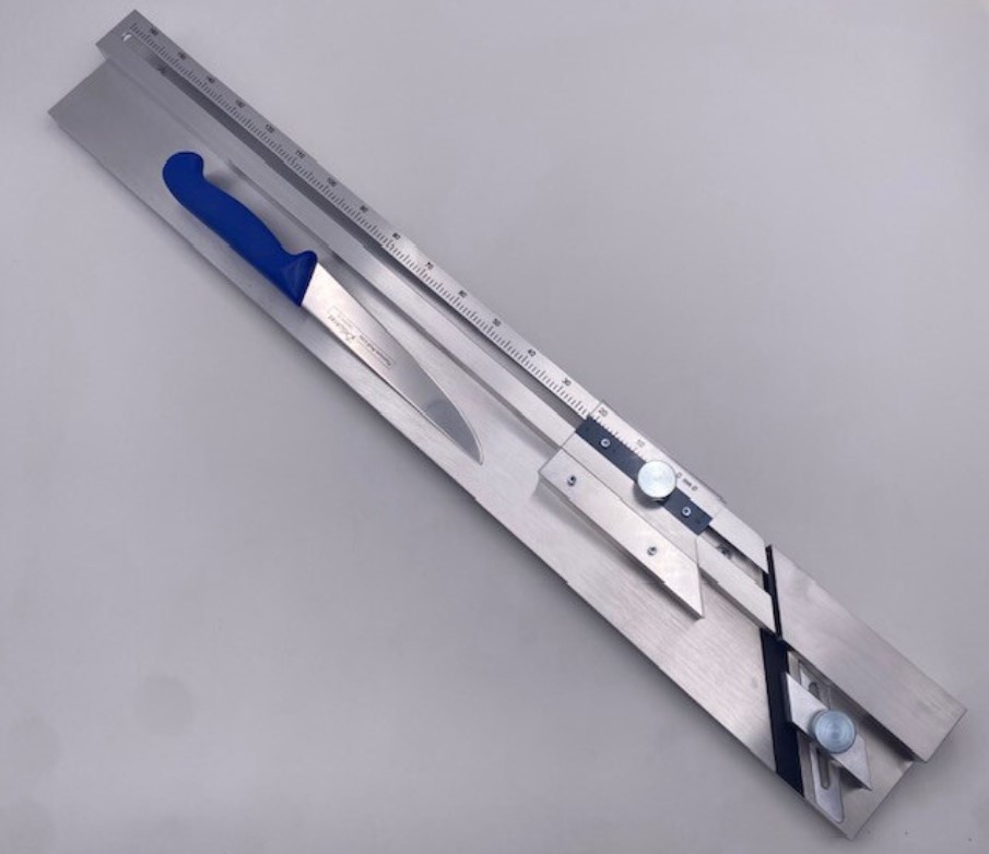 Table pour coupe 45° de tresse presse-étoupe