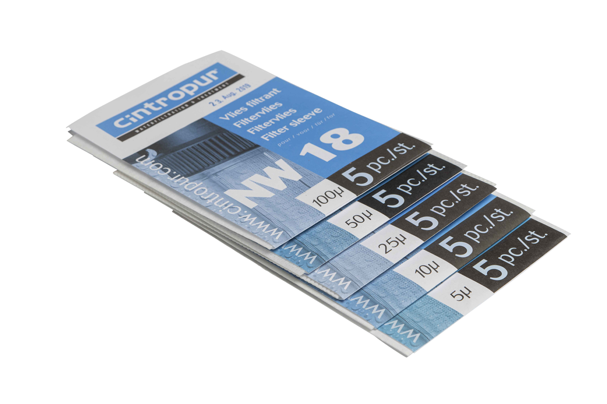 Cintropur filtre sleeve 25 µm NW18 + SL160 set 5
