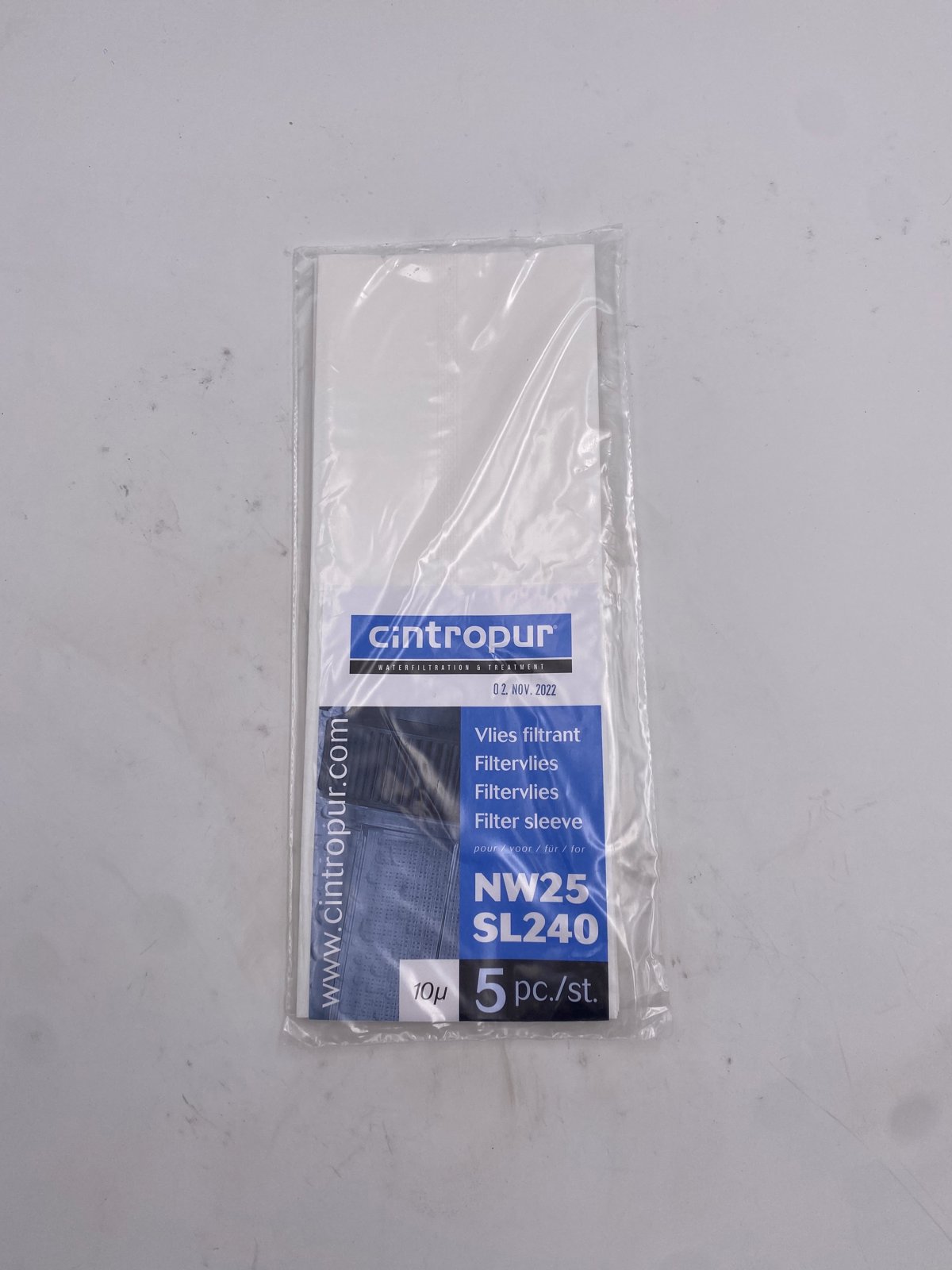 Cintropur filtre sleeve 10 µm NW 25 + SL240 set 5