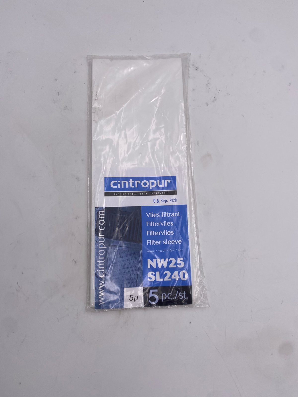 Cintropur filtre sleeve 5 mcr NW 25 + SL240 set 5
