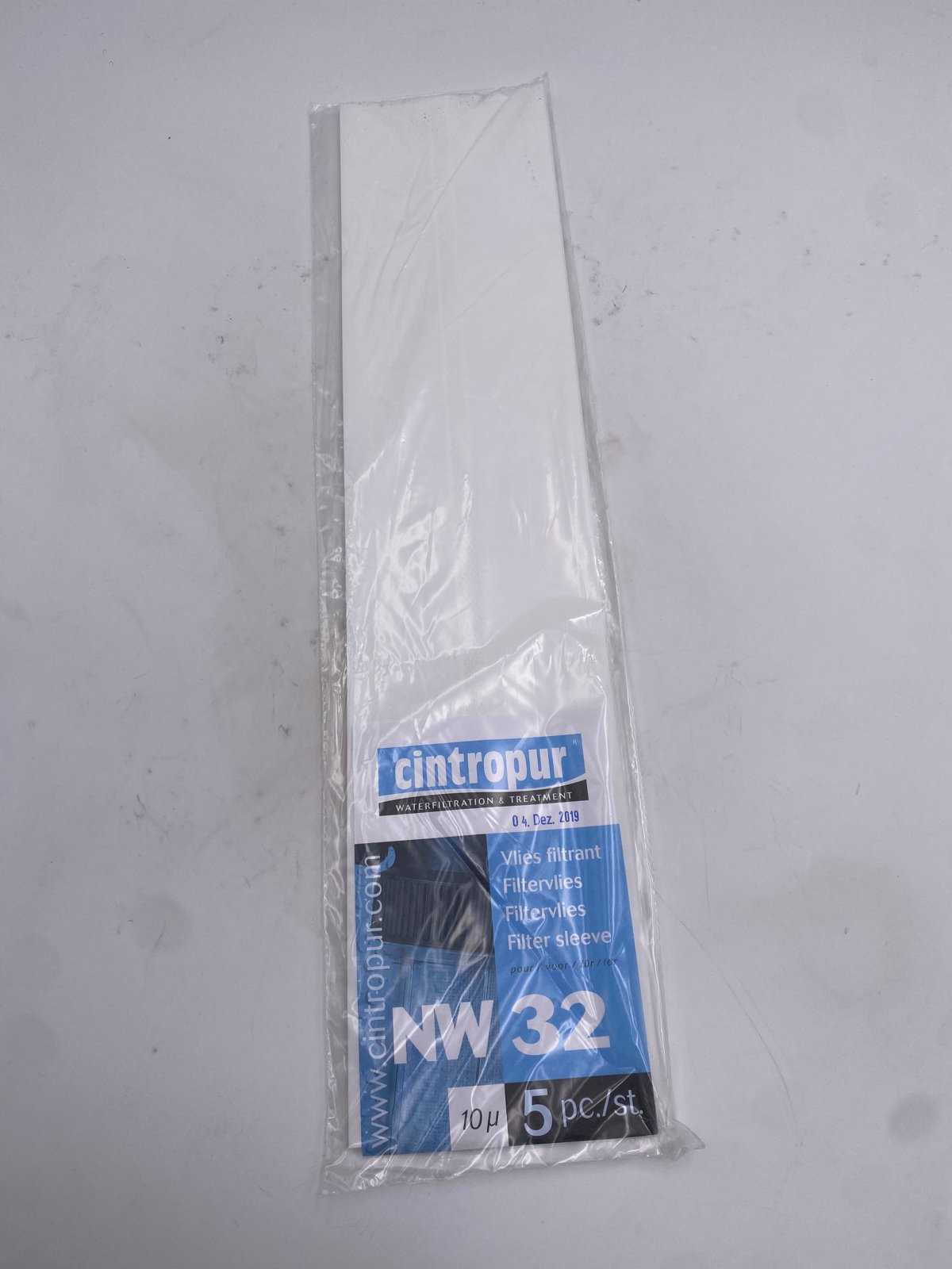 Cintropur filtre sleeve 10 µm NW 32 set 5