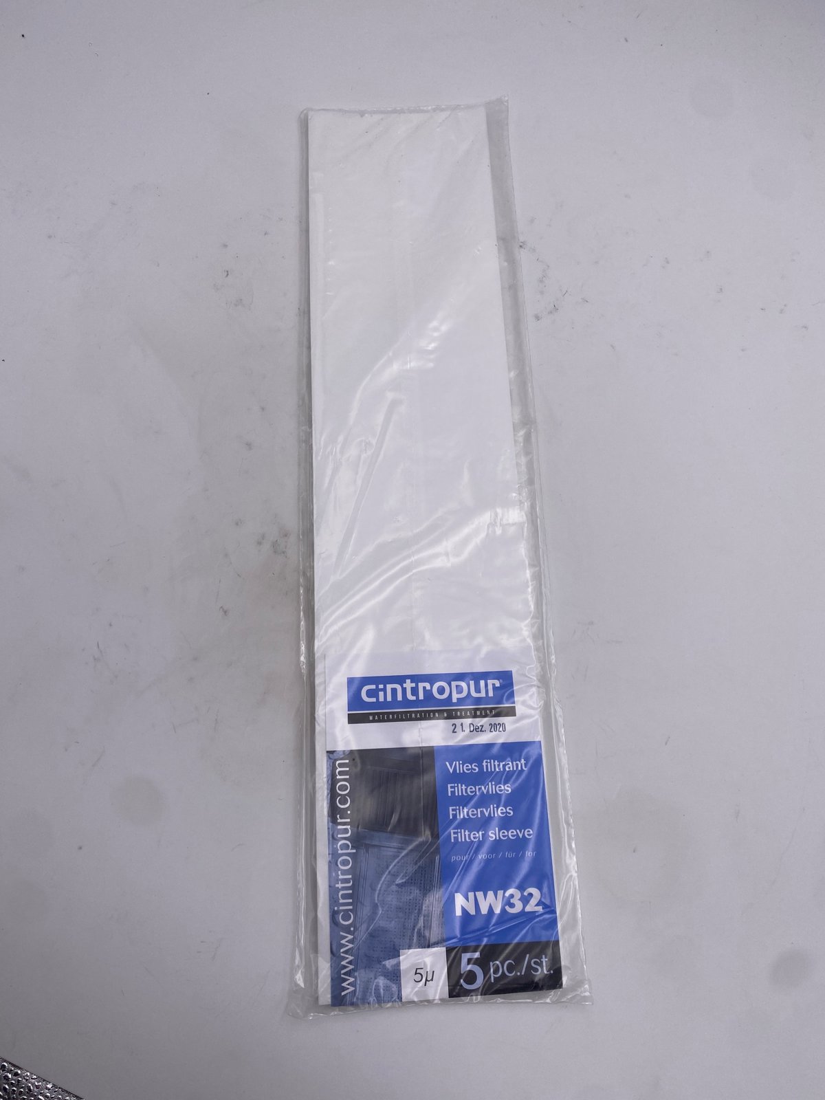 Cintropur filtre sleeve 5 µm NW32 set 5