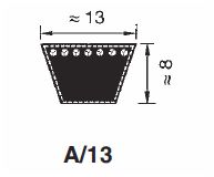 Courroie A37,5 (13x950)