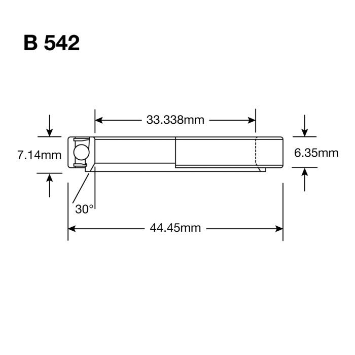 Roulement Enduro B 542 MAX - ABEC 3 MAX (Radial) - 1 5/16''x1 3/4''x9/32''