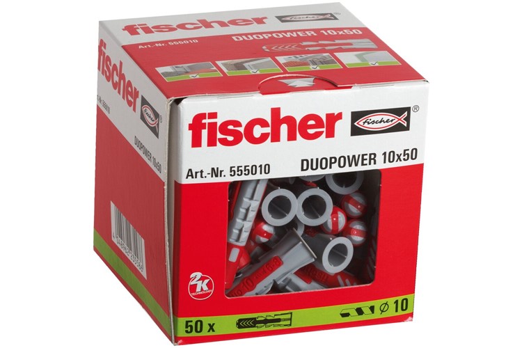 Chevilles DuoPower 10x50 boîte 50pc