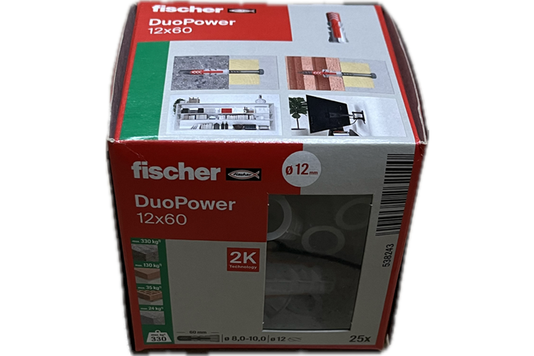 Chevilles DuoPower 12x60 boîte 25pc