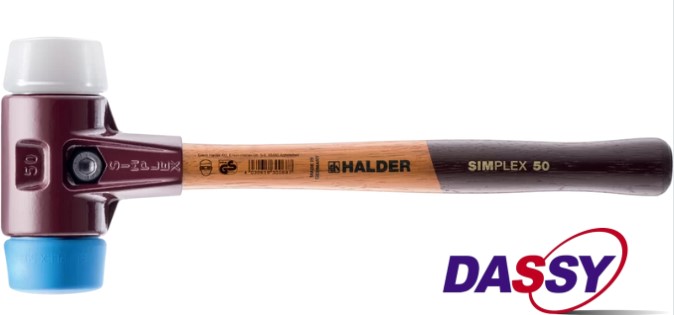 Maillet SIMPLEX à boitier en Zinc moulé manche bois diam 30 Superplastic / TPE soft