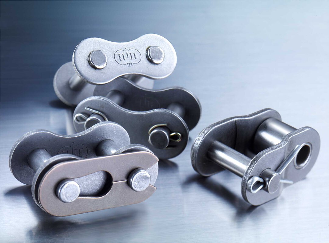 Attache rapide Chaîne à rouleaux DIN 8187 simple 1/2 x 5/16