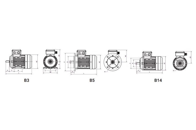 Moteur  MH3- 112 M4  4KW   1500 min-1  230/400V  B14