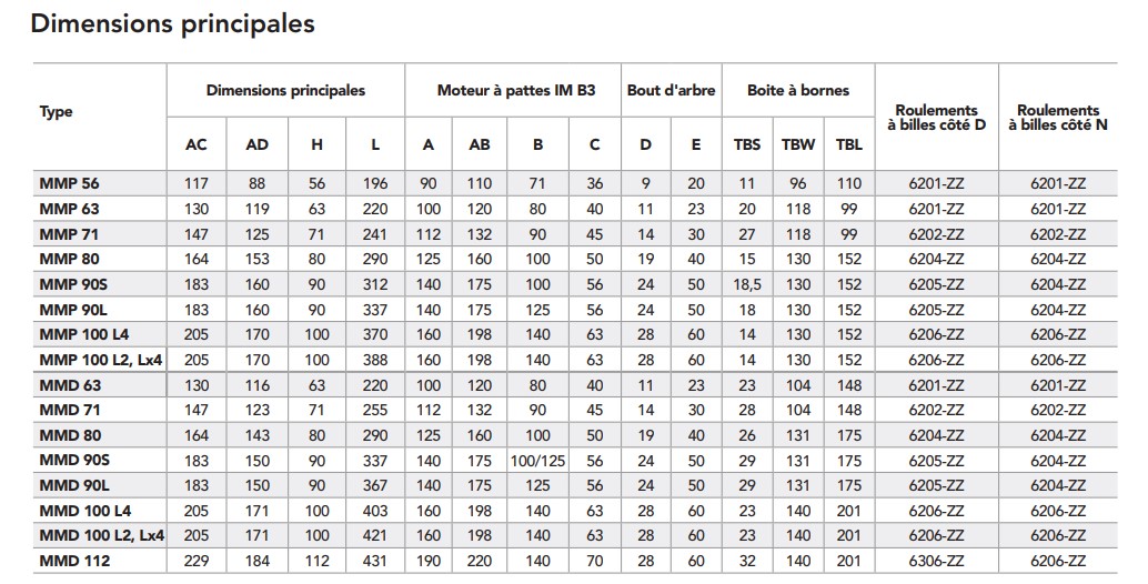 Moteur  MMP2-80G2  1,1KW   3000 min-1  1x230V  B3