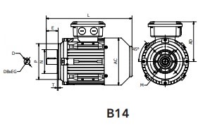 Moteur  ST3-355LX8  200KW   750 min-1  400/690V  B14