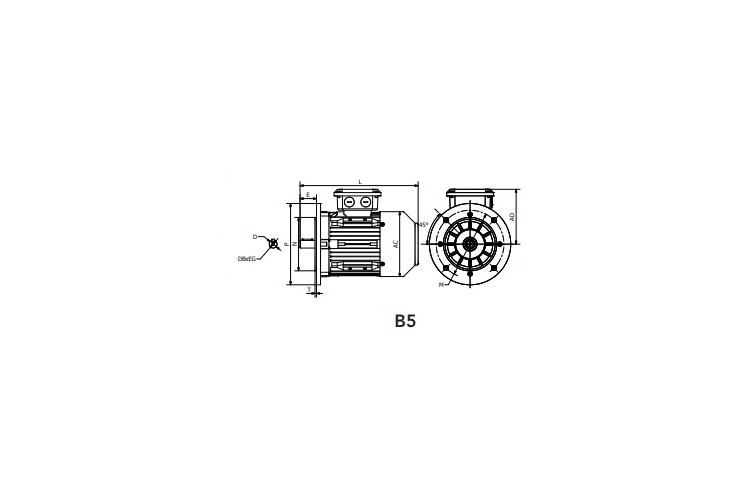 Moteur  ST3-112M8  1,5KW   750 min-1  230/400V  B5