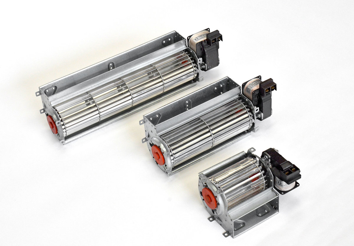 Ventilateur tangentiel turbine diam 45-Lg 180mm mot D - Récupel incluse - 