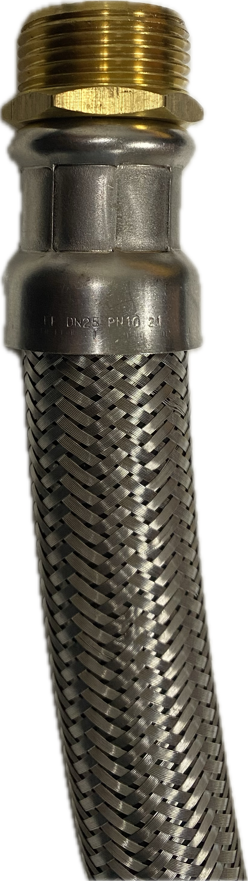 Flexible inox DN25 1"MF 1000mm douille laiton